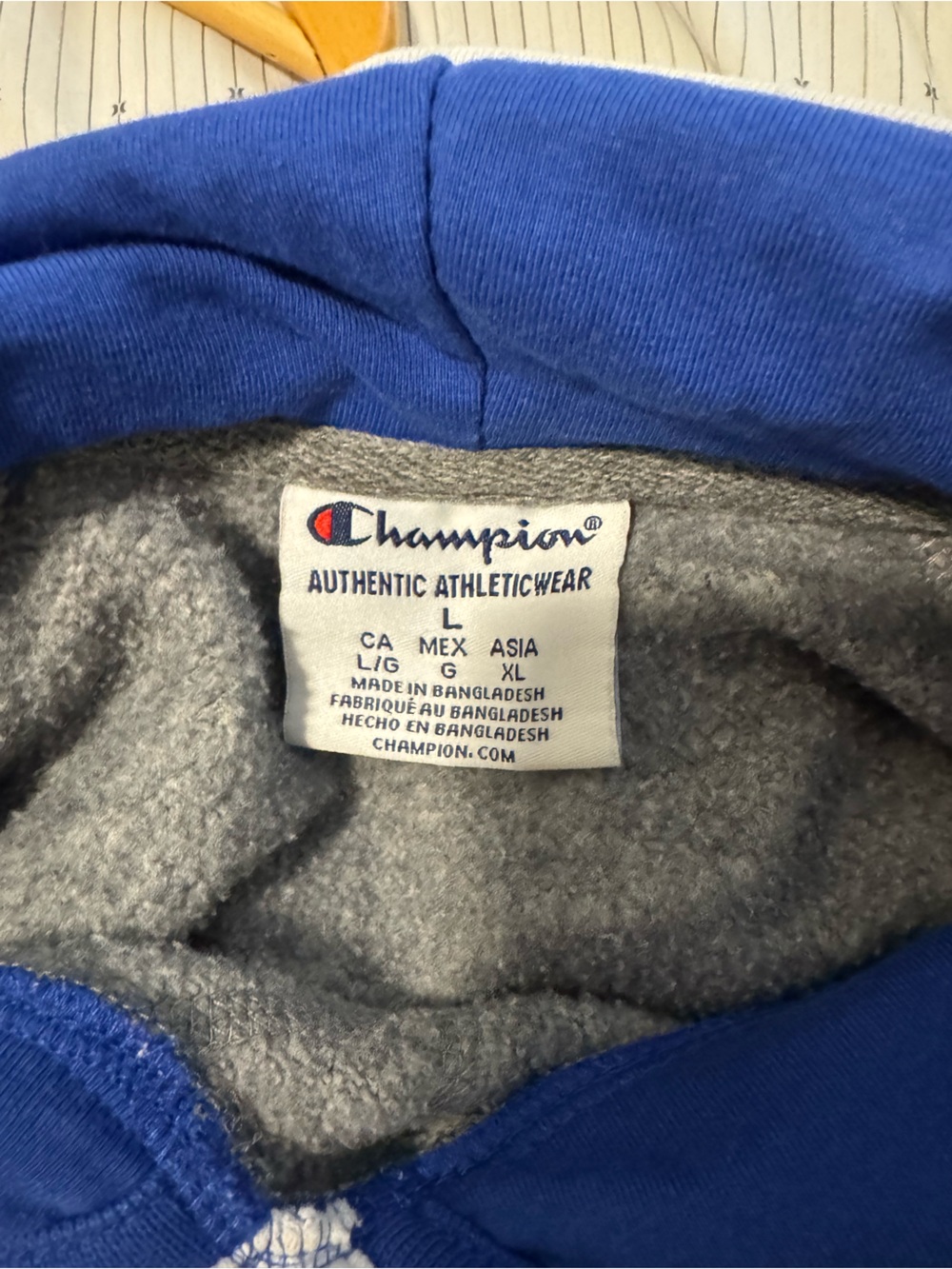 MTSU Blue Raiders Men's Gray champion Hooded Sweatshirt - Picture 5 of 7